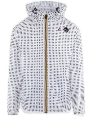 K-Way X 10 Corso Como Polka-Printed High Neck Jacket - Blue