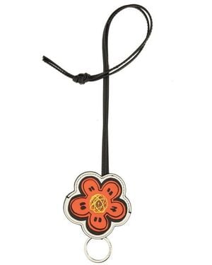 KENZO Boke Flower Embellished Keyring - White