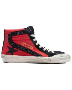 Golden Goose Star Slide Glittered Trainers