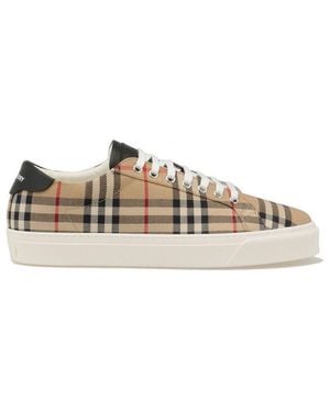 Burberry Vintage Check Low-Top Trainers - Multicolour