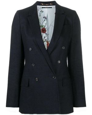 Gucci V-Neck Double Breasted Blazer - Black