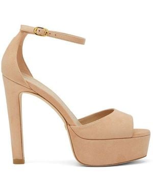 Stuart Weitzman Discoplatform Sandals - White