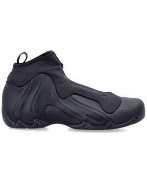 Nike Air Flightposite Zip-Detailed Sneakes - Blue