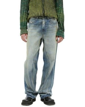 DIESEL 2001 D-Macro Straight-Leg Jeans - Green