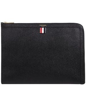 Thom Browne Zipped Document Case - Black