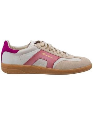Santoni Dbs Oly Lace-Up Sneakers - Pink