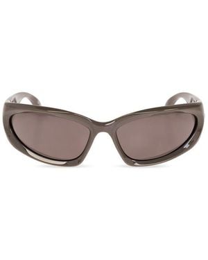 Balenciaga Swift Oval Sunglasses in Black | Lyst Balenciaga Swift Oval Sunglasses in Black | Lyst