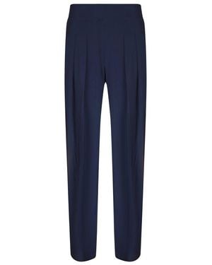 Norma Kamali Pleat Detailed Pants - Blue