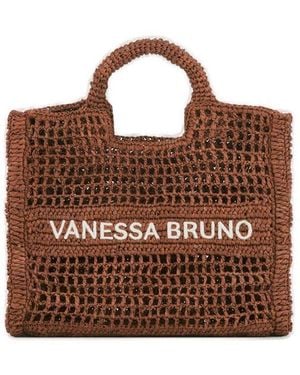 Vanessa Bruno Small Woven Basket Bag - Brown