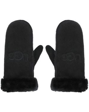 UGG Logo Embroidered Gloves - Black
