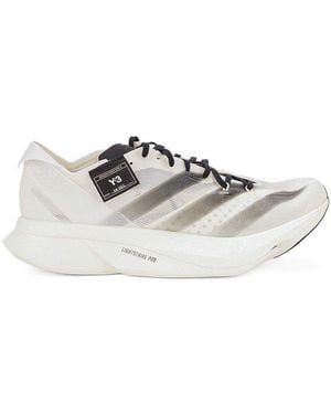 Y-3 Adios Pro 3.0 Lace-up Sneakers - White