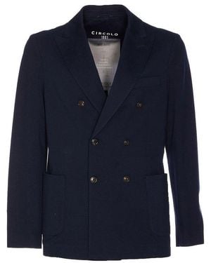 Circolo 1901 Double-Breasted Jacket - Blue