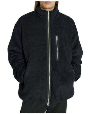 Song For The Mute Painted Sherpa Jacket - Black