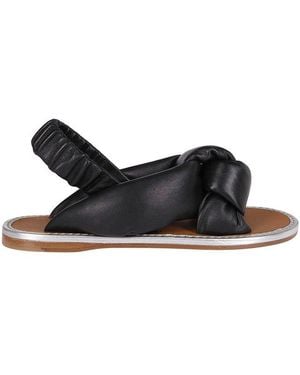 Miu Miu Knotted Sandals - Black