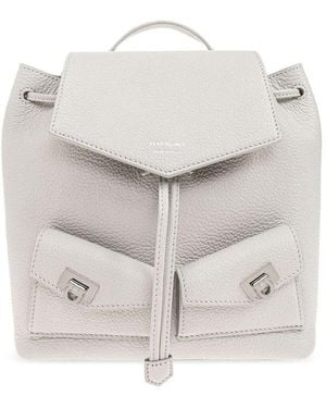 Ferragamo Pocket Detailed Drawstring Mini Backpack - White