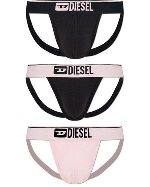 DIESEL Three-Pack Of Jockstraps 'Umbr-Jockythreepack' - Pink