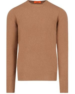 Drumohr Ribbed Crewneck Sweater - Brown