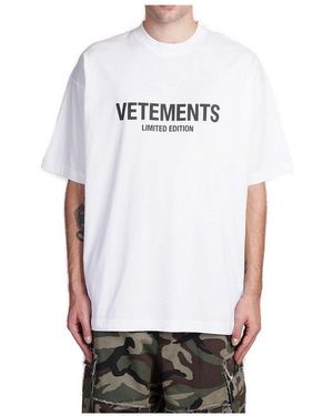Vetements Gray 'limited Edition' T-shirt in White for Men