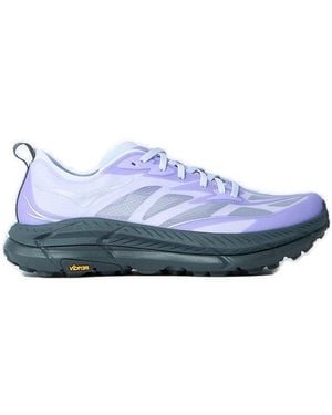 Hoka One One Mafate Speed 4 Lite Lace-Up Sneakers - Blue