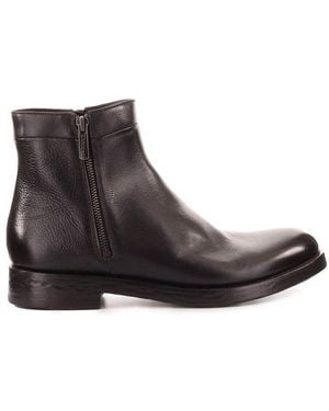 Doucal's Zipped Ankle Boots - Brown