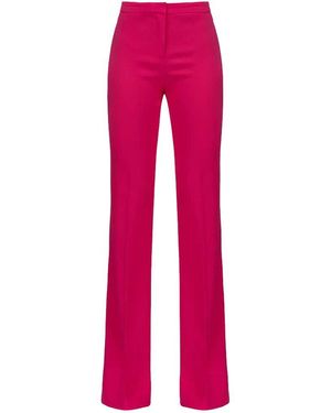 Pinko Technical Stretch Flared Trousers - Pink