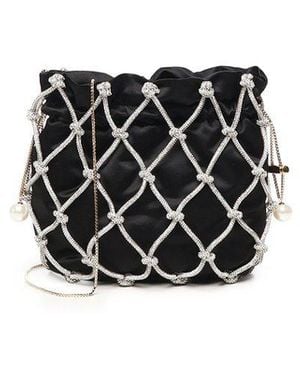 Rosantica Crystal Embellished Tote - Black