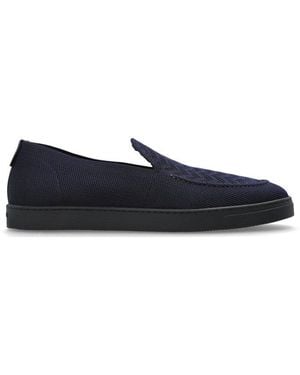 Giorgio Armani Asv Chevron Slip-On Slippers - Blue