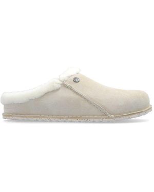 Birkenstock Zermatt Premium Slippers - White