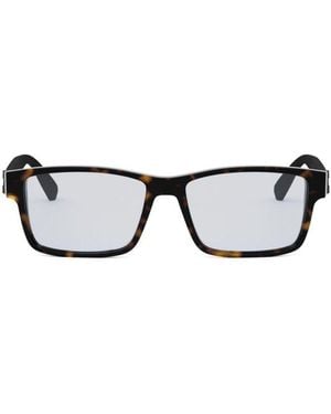 BVLGARI Rectangle Frame Glasses - Black