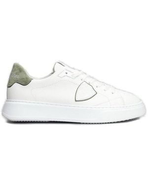 Philippe Model Temple Lace-Up Sneakers - White