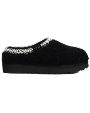 UGG Tasman Maxi Curly Slippers - Black