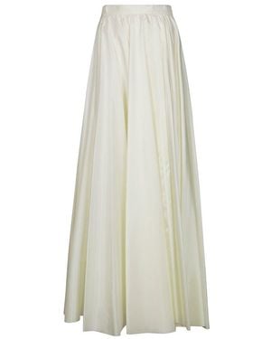 MM6 by Maison Martin Margiela Taffeta Ruched Maxi Skirt - White