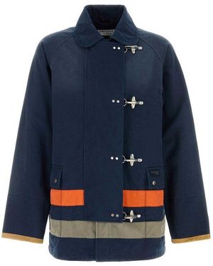Fay Urban Toggle Closure Jacket - Blue