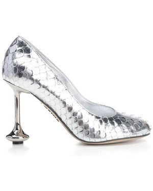 Loewe Toy Embossed Court Shoes - White