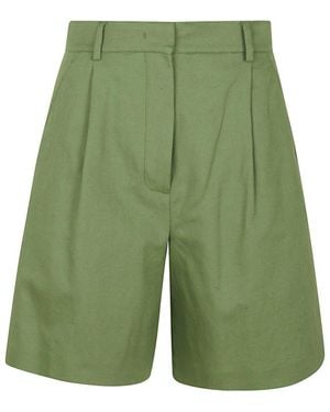 Weekend by Maxmara Flared Bermuda Shorts - Green