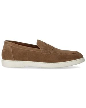 Doucal's Stitched Slip-On Loafers - Brown
