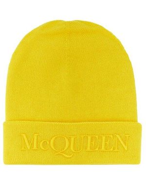 McQueen Hat With Logo - Yellow