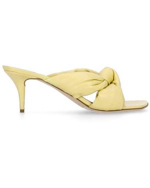 Fabiana Filippi Knot Detailed Slip-On Sandals - Metallic