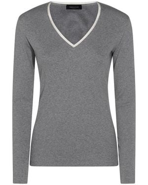 Fabiana Filippi V-Neck Jumper - Grey