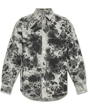 A Bathing Ape Denim Shirt - Gray