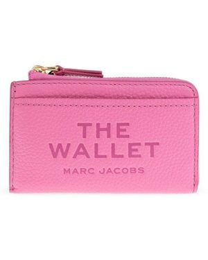 Marc Jacobs The Leather Top Zip Wallet - Pink