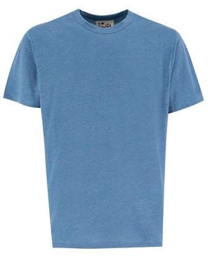 Mc2 Saint Barth Logo Embroidered T-Shirt - Blue