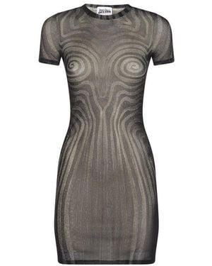 Jean Paul Gaultier The Short Spirale Dress - Grey