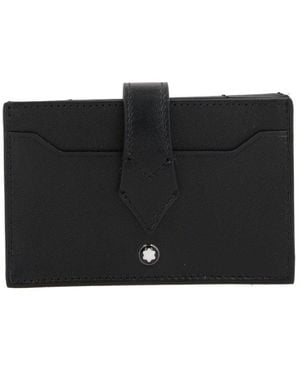 Montblanc Logo Plaque Card Holder - Black