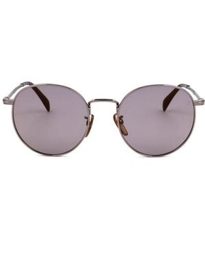 David Beckham Round Frame Full Rim Sunglasses - Purple
