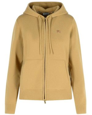 Burberry 'Flax' Cashmere Blend Sweatshirt - Natural