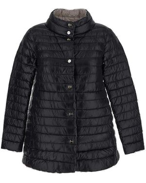 【送料&関税込】Herno Reversible Button-up Down Jacket Herno Reversible Button-Up Down Jacket in Natural | Lyst