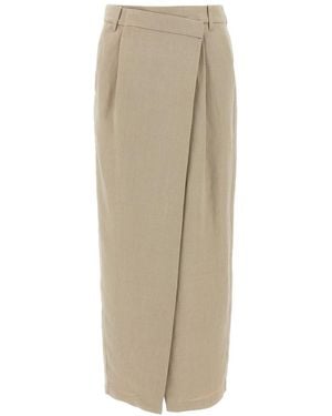 Brunello Cucinelli Wrap Skirt - Natural