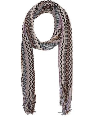 Missoni Zigzag Lurex Scarf - Black