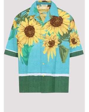 Craig Green Floral Print Shirt - Blue